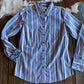 Kirby Long Sleeved Shirt (Cobalt Stripe)