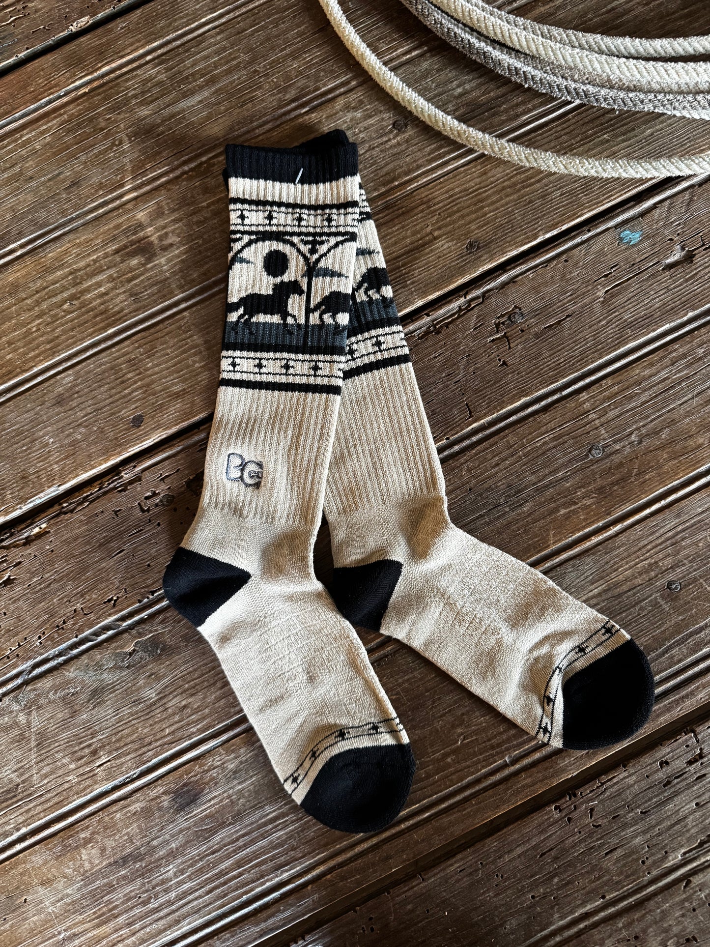 Bad Cowgirl Co. Midnight Stampede Performance Boot Socks