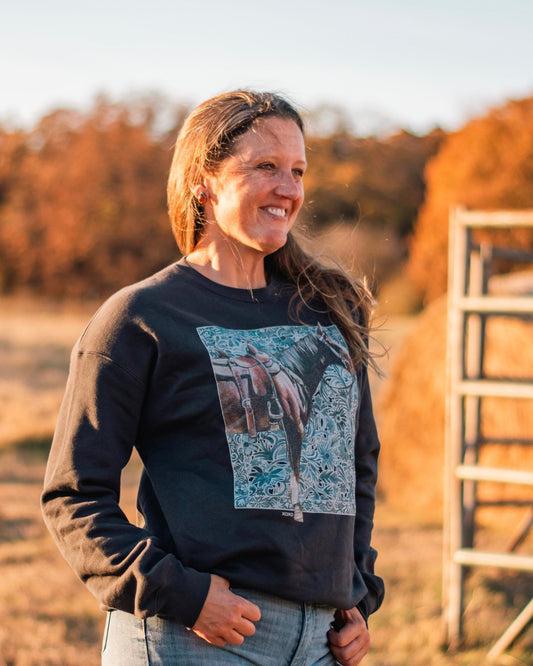 Denim Horse Sweatshirt