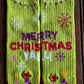 Merry Christmas Y'all Performance Crew Socks (Lime Green & Crystals)