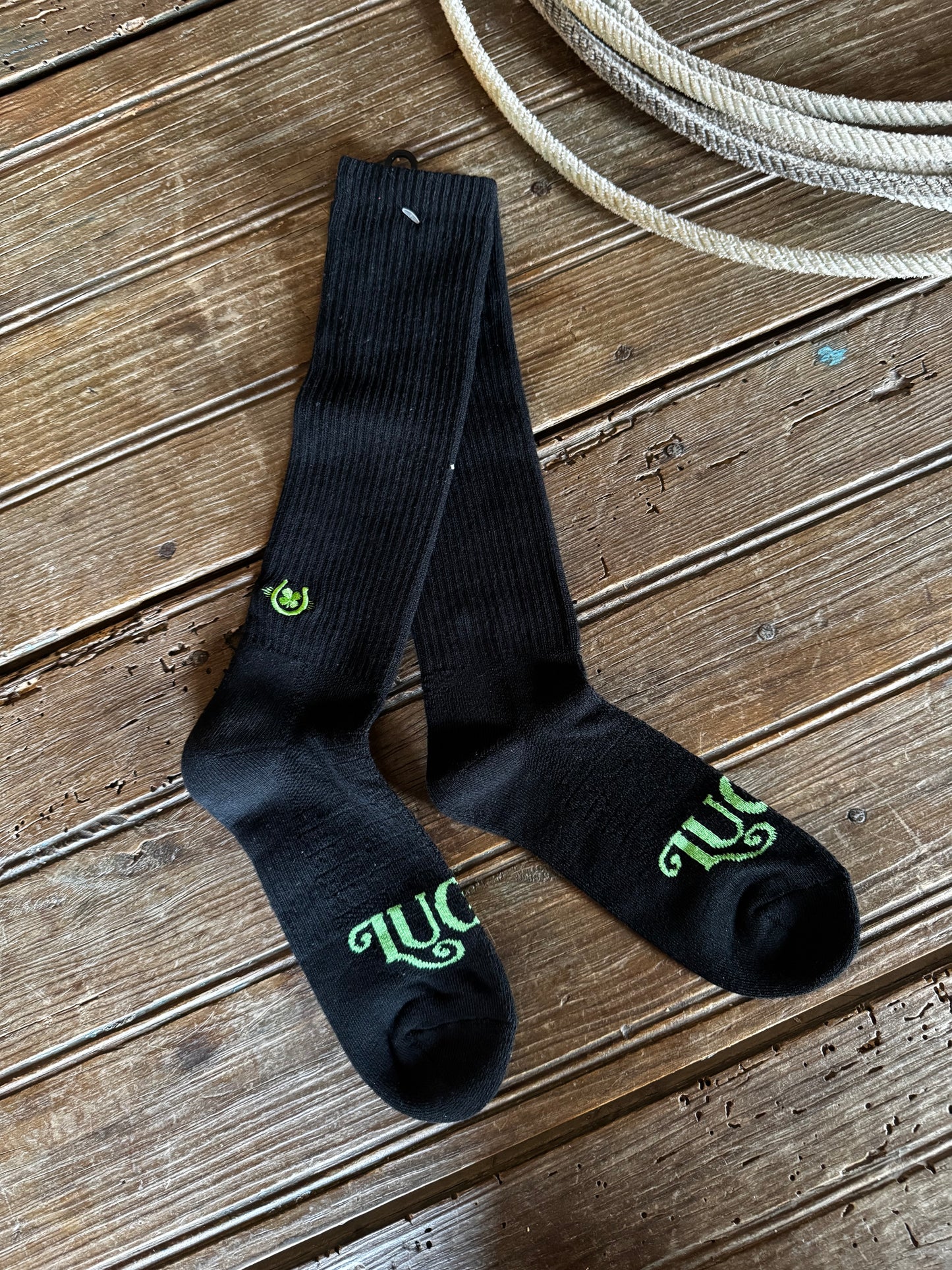 The Cowboy Performance Boot Socks - Black