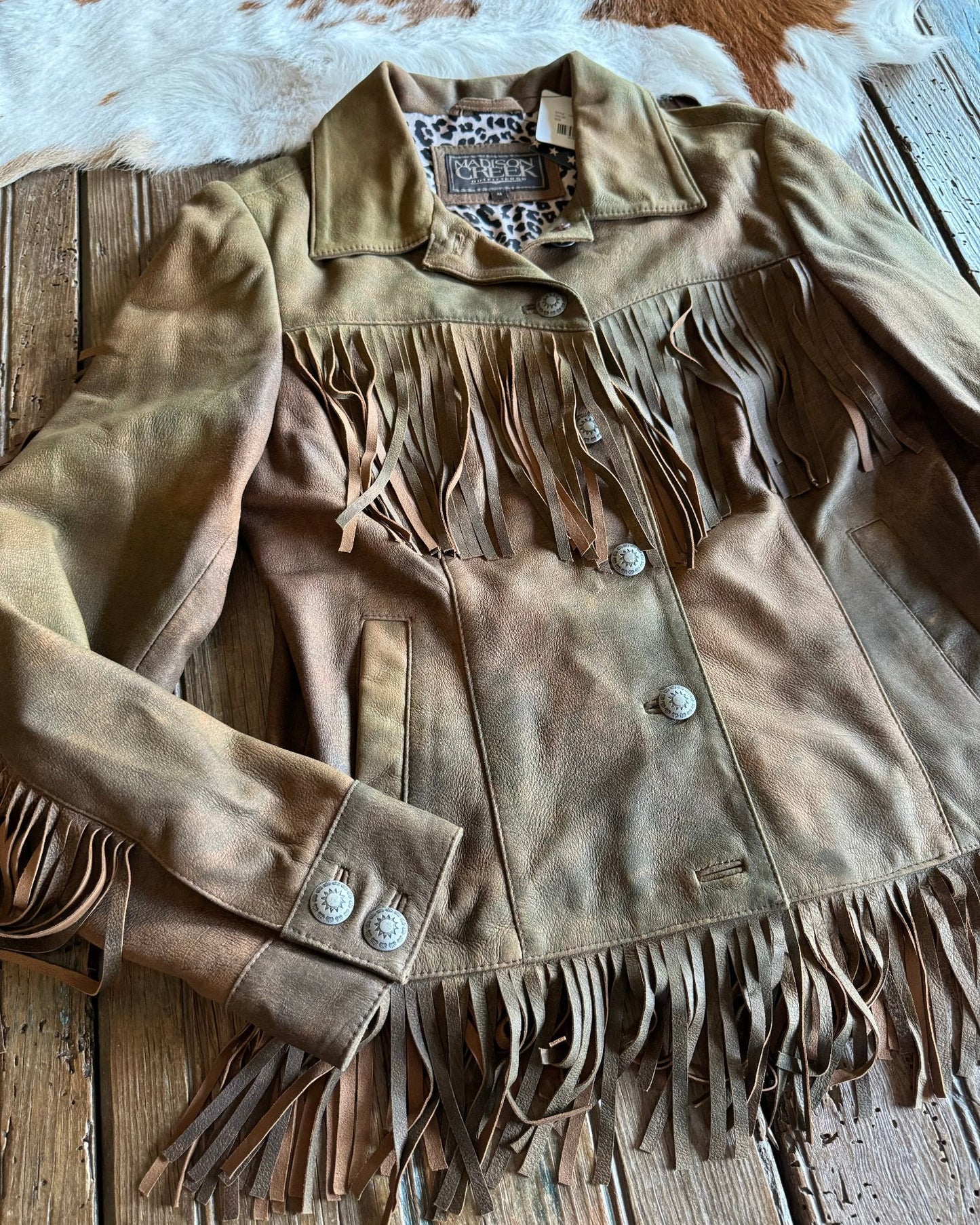 Lea Leather Fringe Jacket