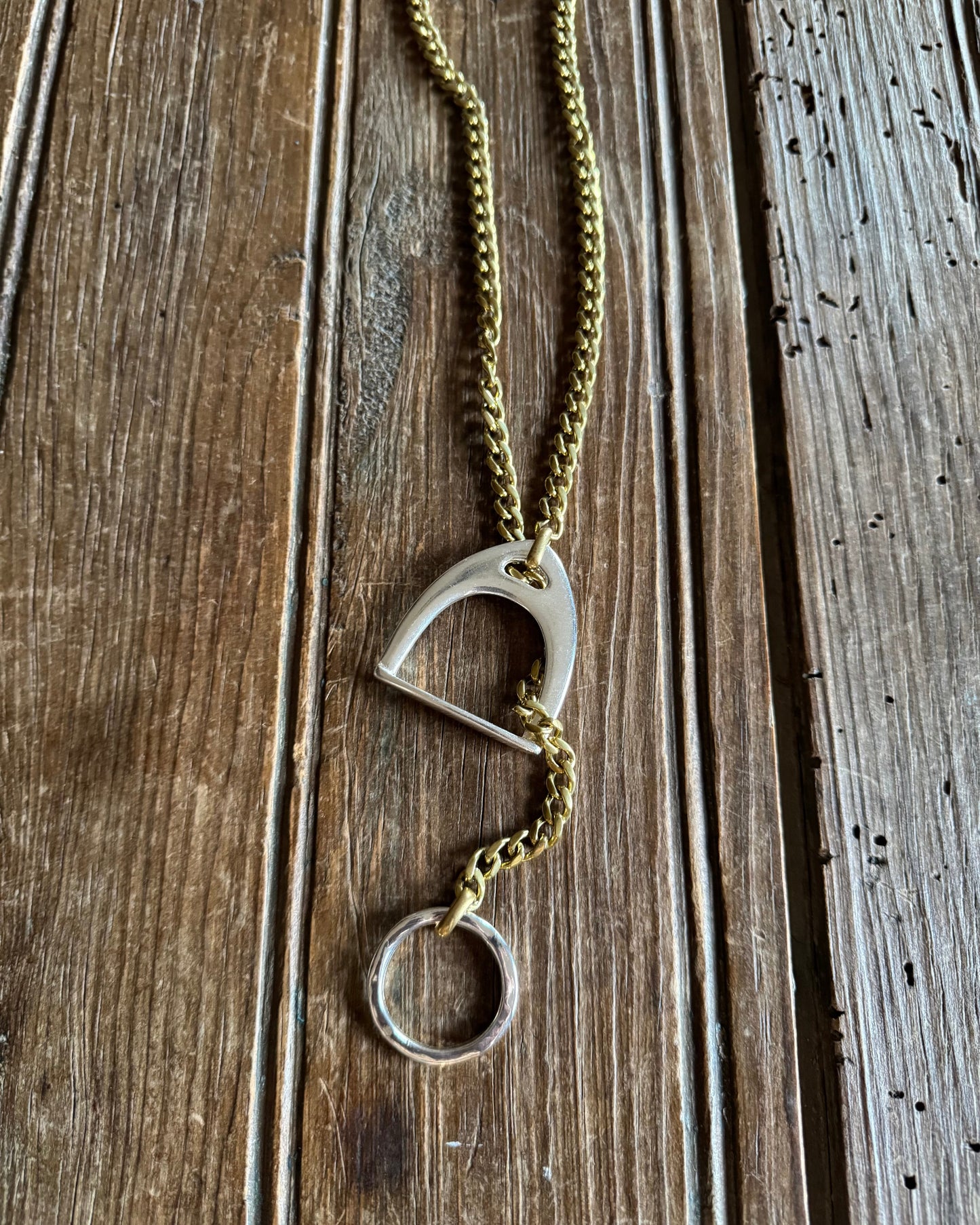 Pittsfield Stirrup Lariat Necklace