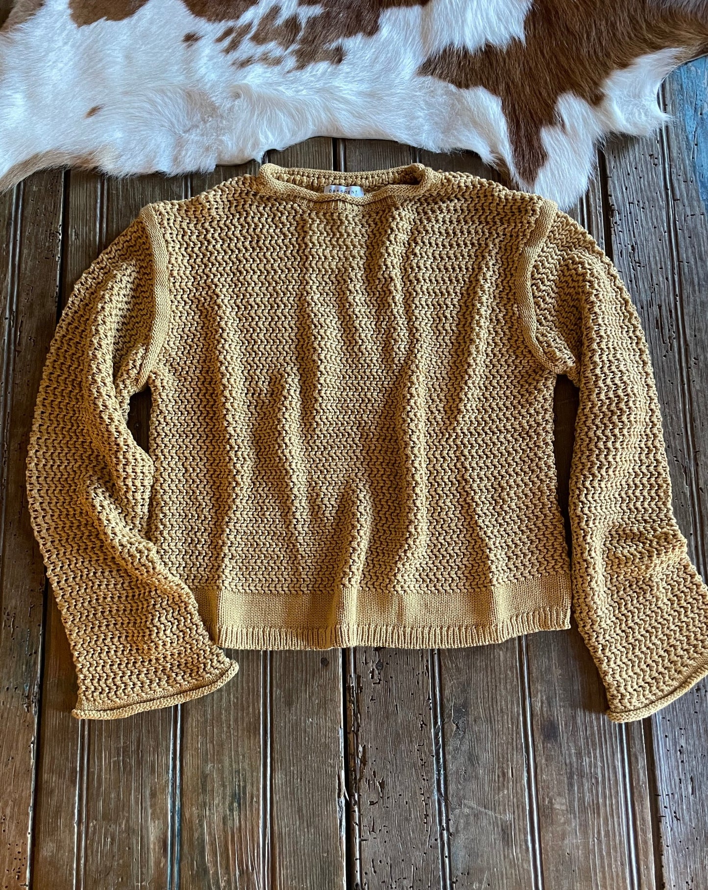salma open weave sweater