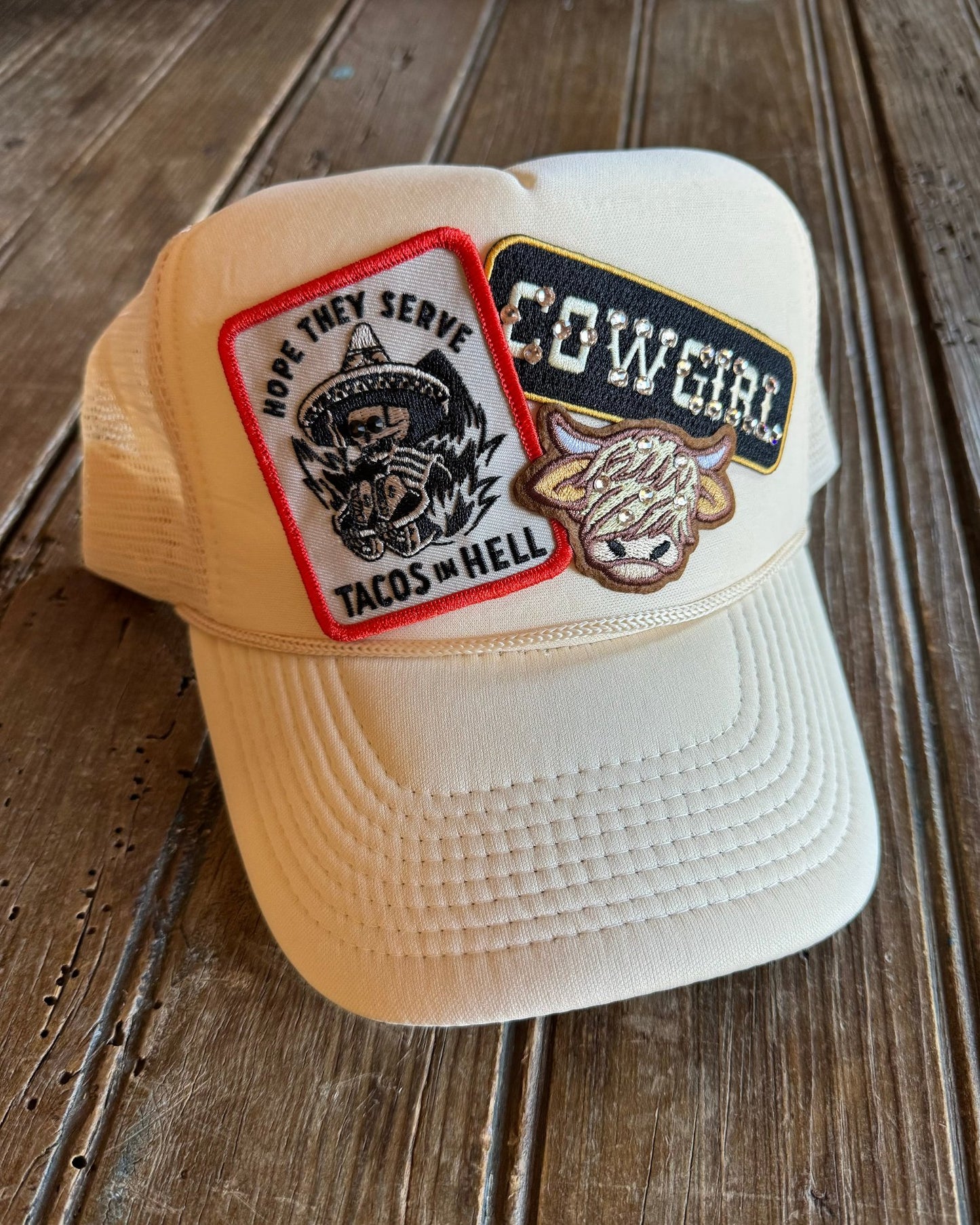 Cowgirls & Tacos Patch Trucker Hat