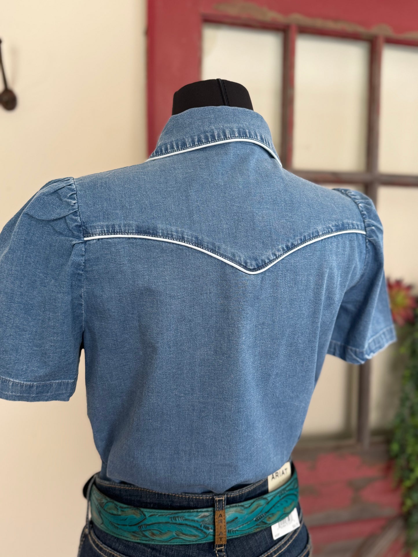 Prairie Star Denim Blouse