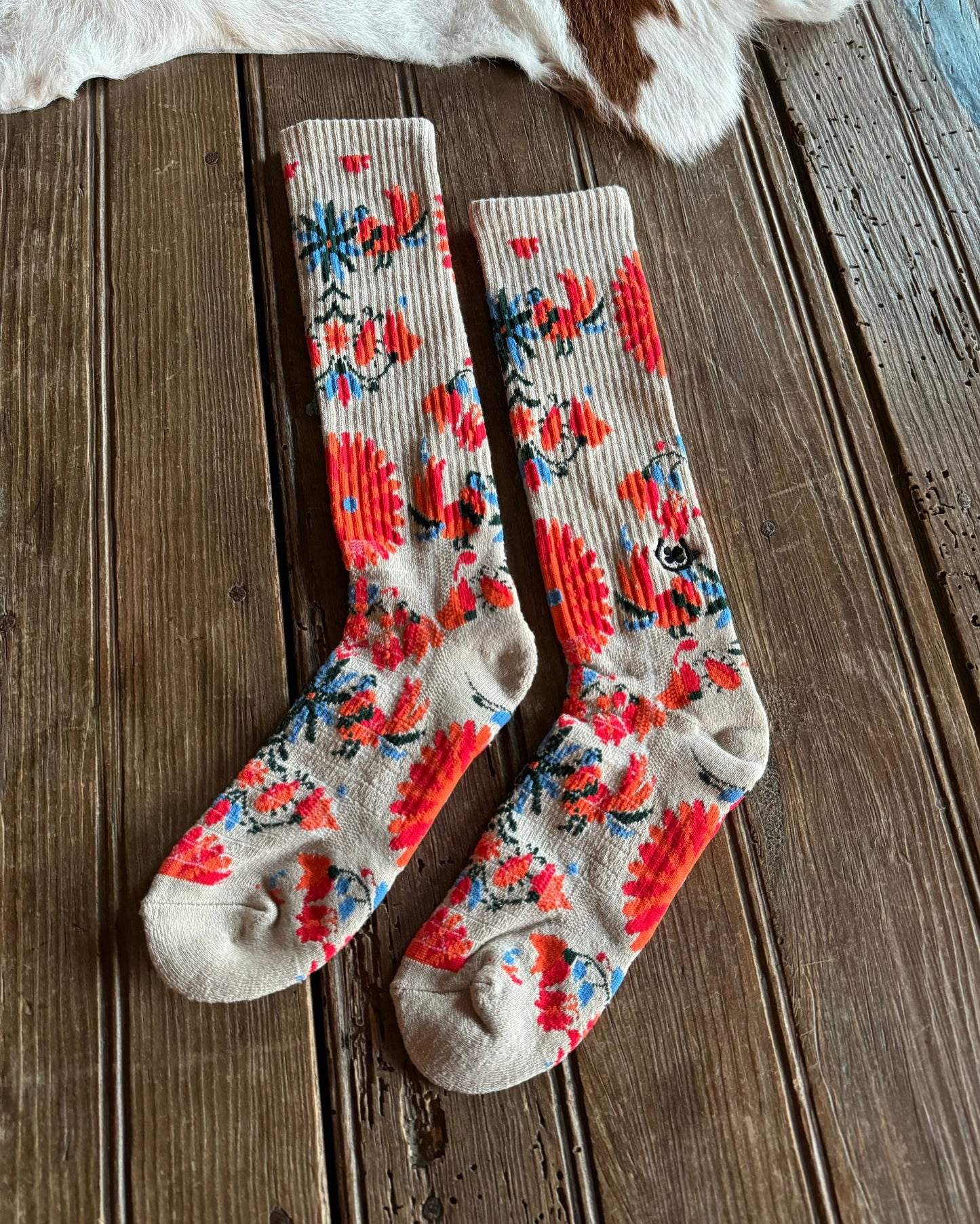 Fringe Otomi Performance Crew Socks