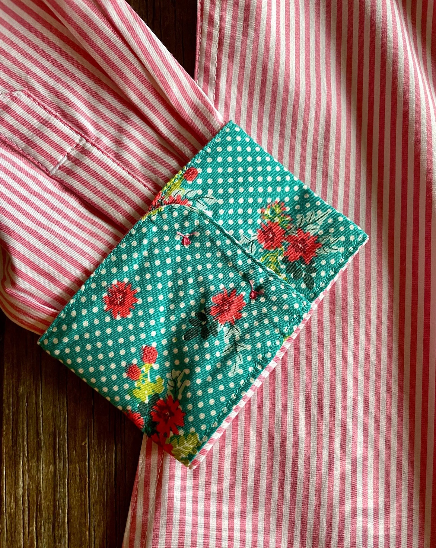 Kirby Stretch Shirt (Camellia Rose Stripe)