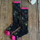 Neon Cowgirl Performance Crew Socks