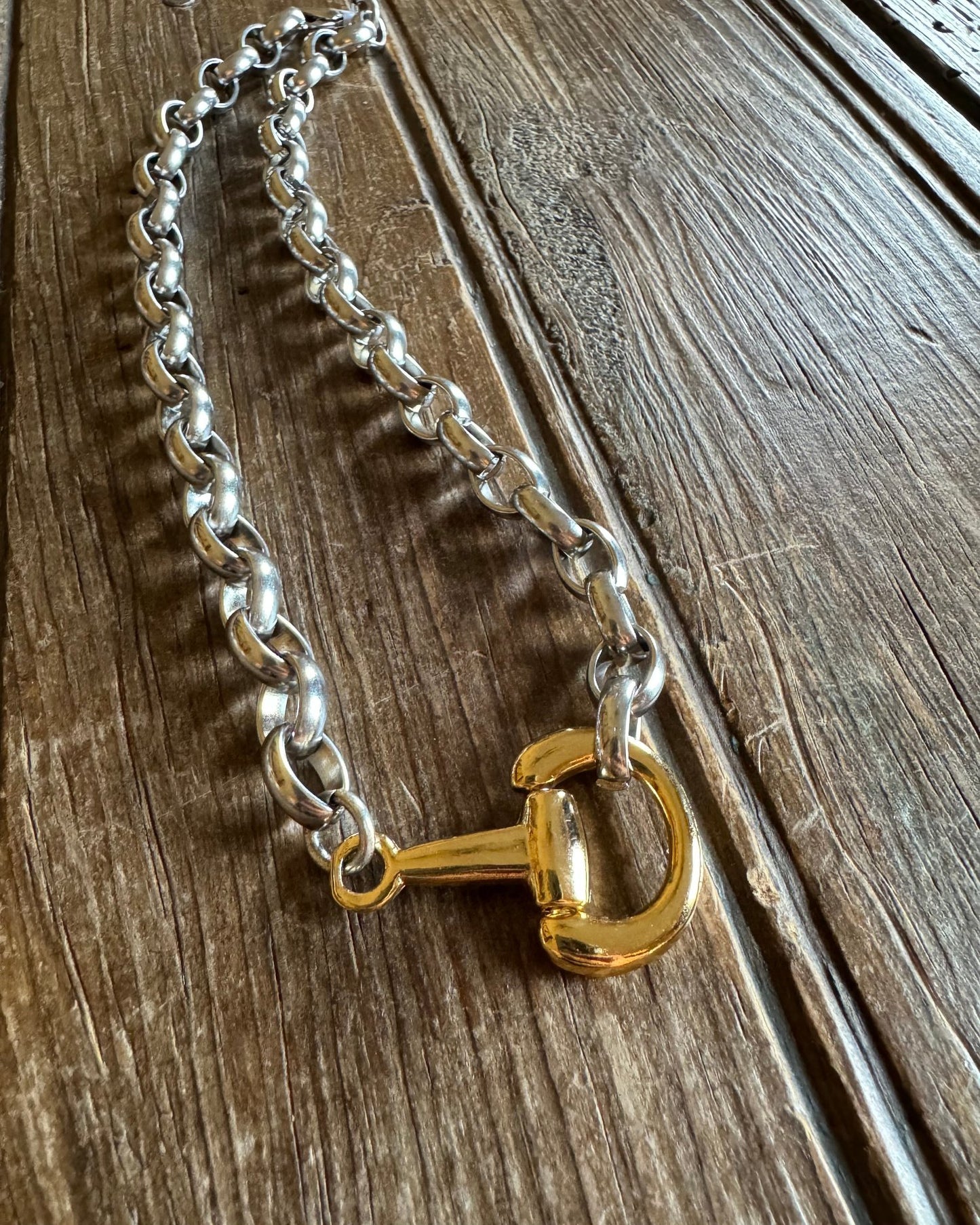 Bennington Eggbutt Snaffle Bit Necklace 