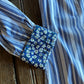 Kirby Long Sleeved Shirt (Cobalt Stripe)