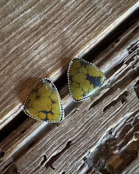 Hubei Turquoise Stud Earrings - Wild Plains