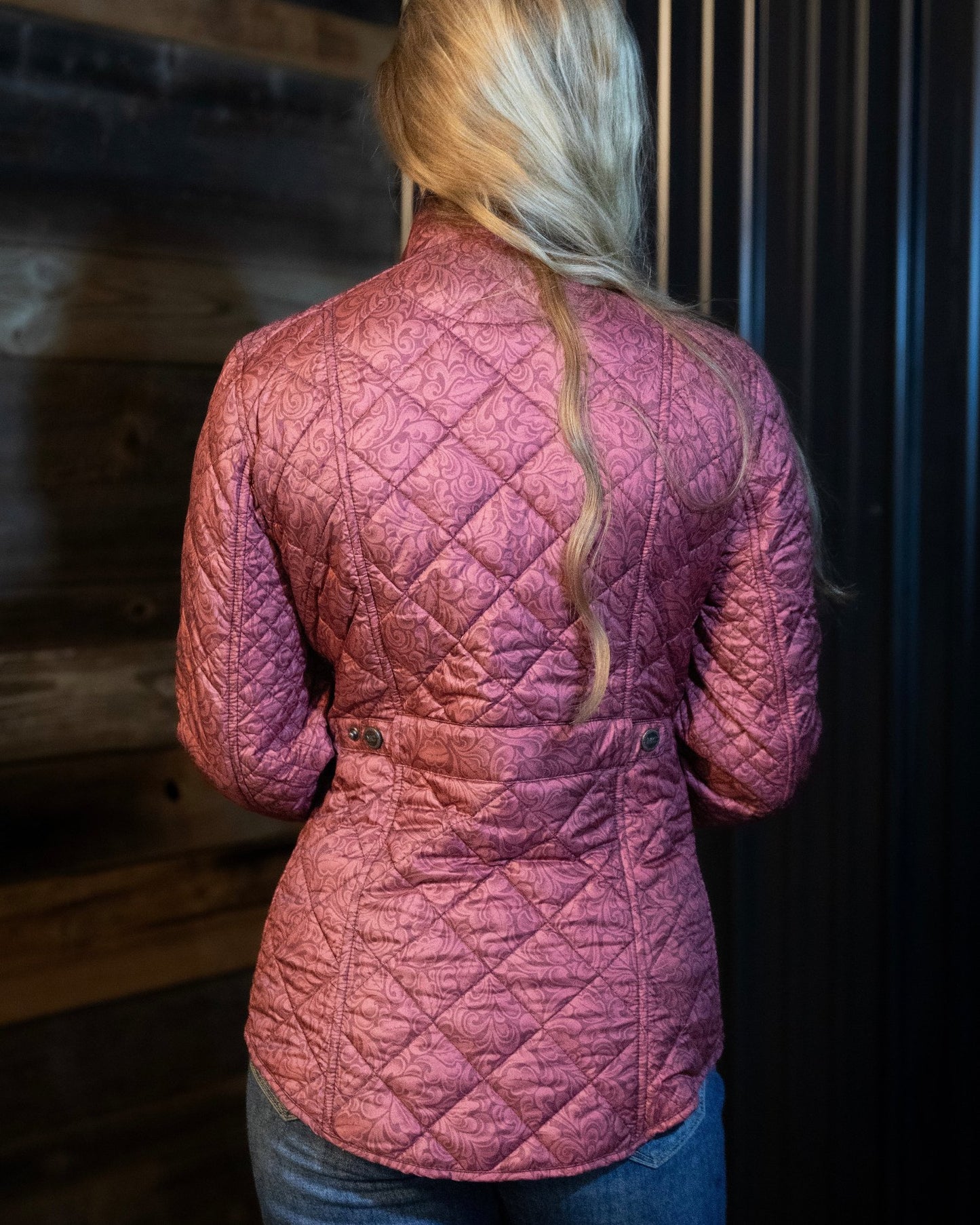 Georgia Tooled Quilted Nylon Jacket