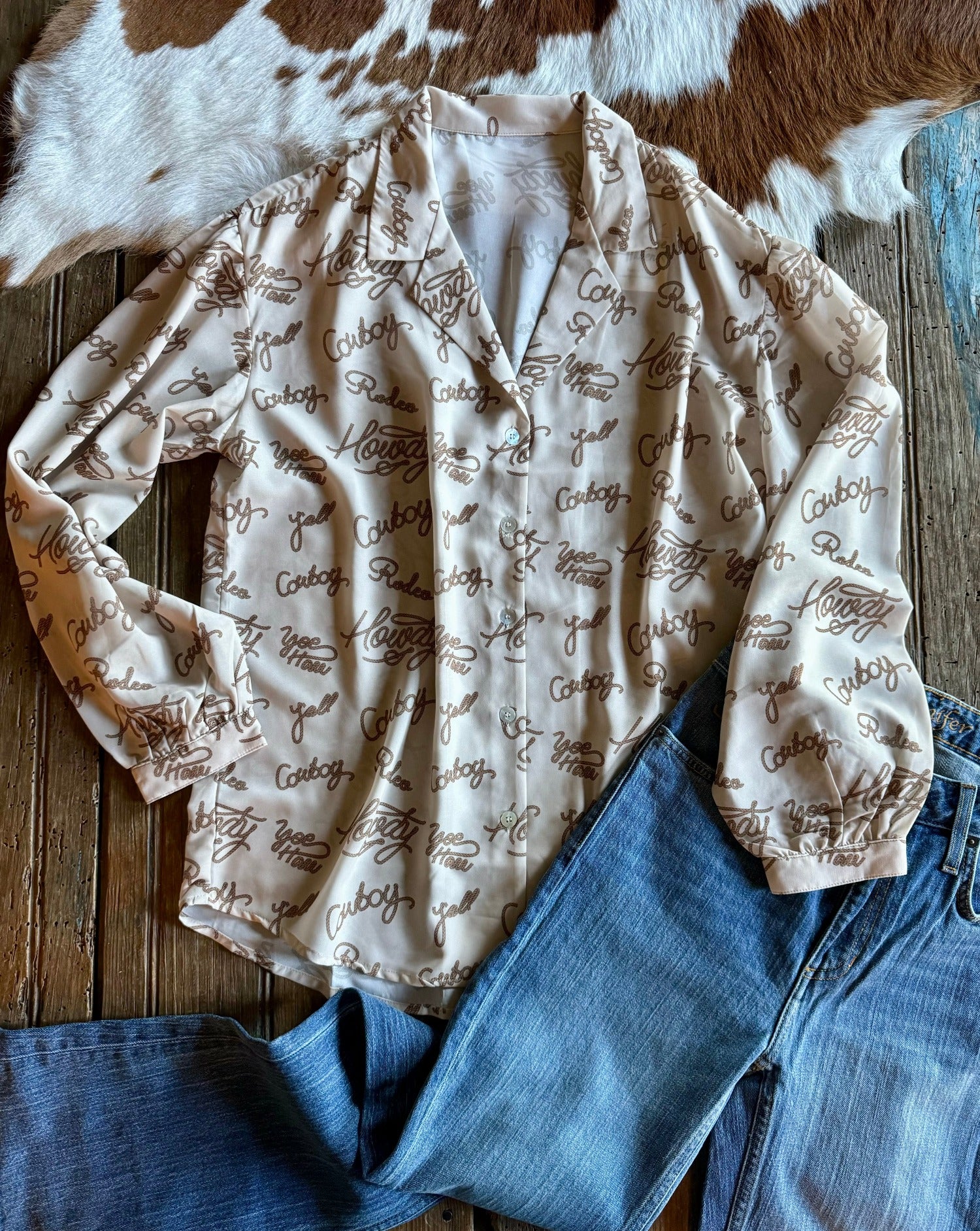 Flat lay of Lasso Blouse