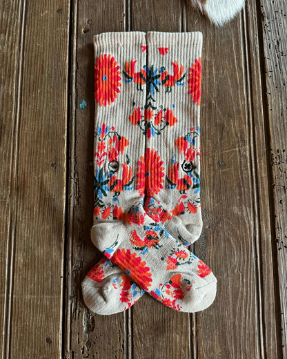 Fringe Otomi Performance Crew Socks