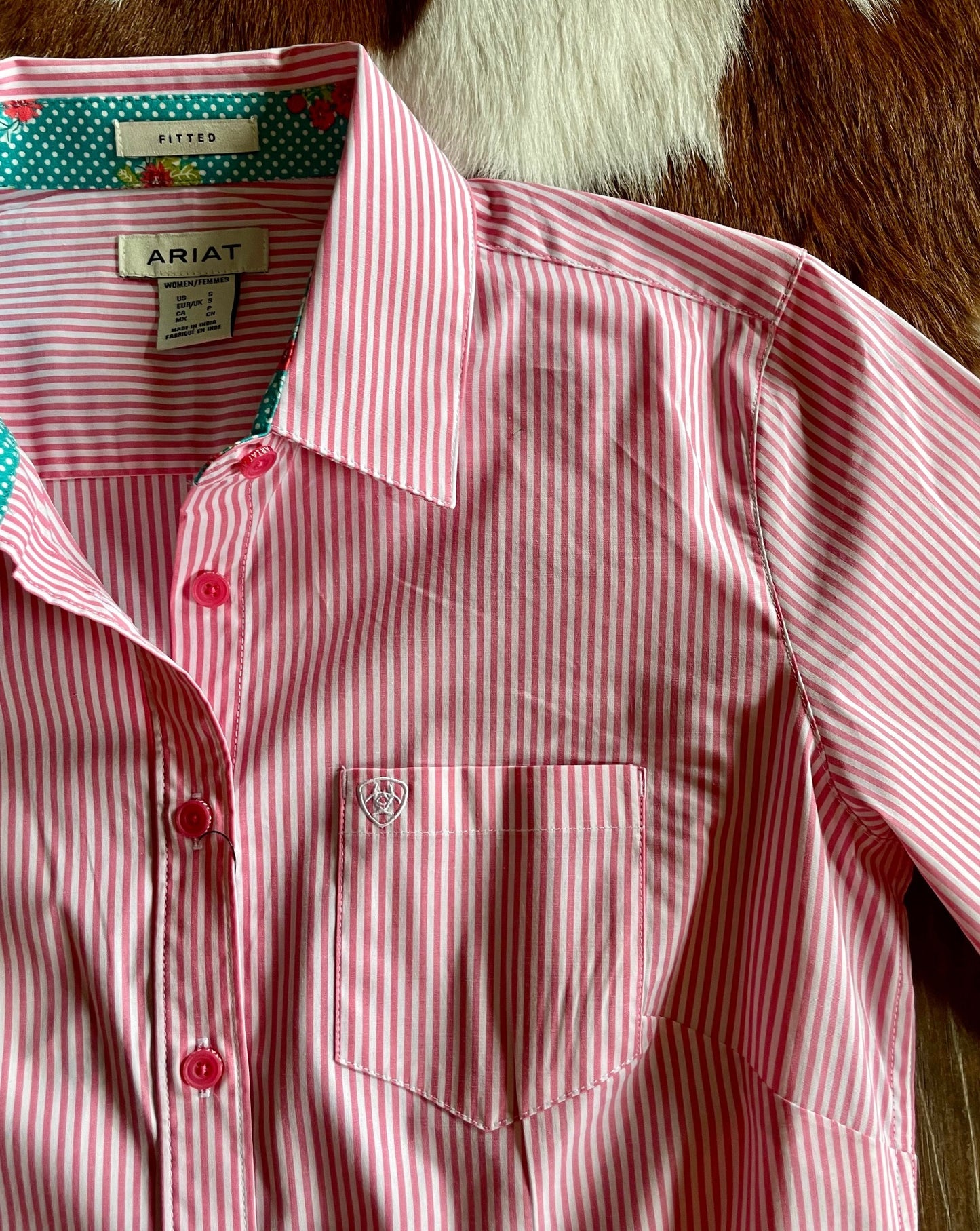Kirby Stretch Shirt (Camellia Rose Stripe)