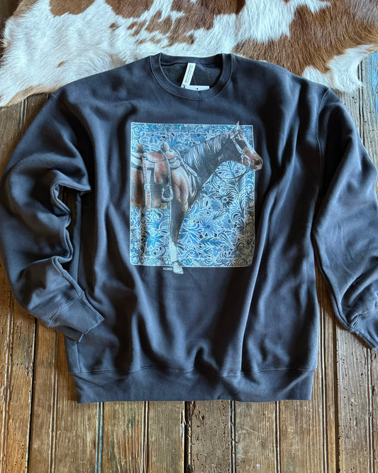 Denim Horse Sweatshirt