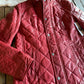 Georgia Quilted Leather Jacket (Red)