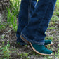 Futurity Boon Western Boot (Ancient Turquoise Roughout)