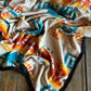 Beige Southwestern Fleece Blanket 