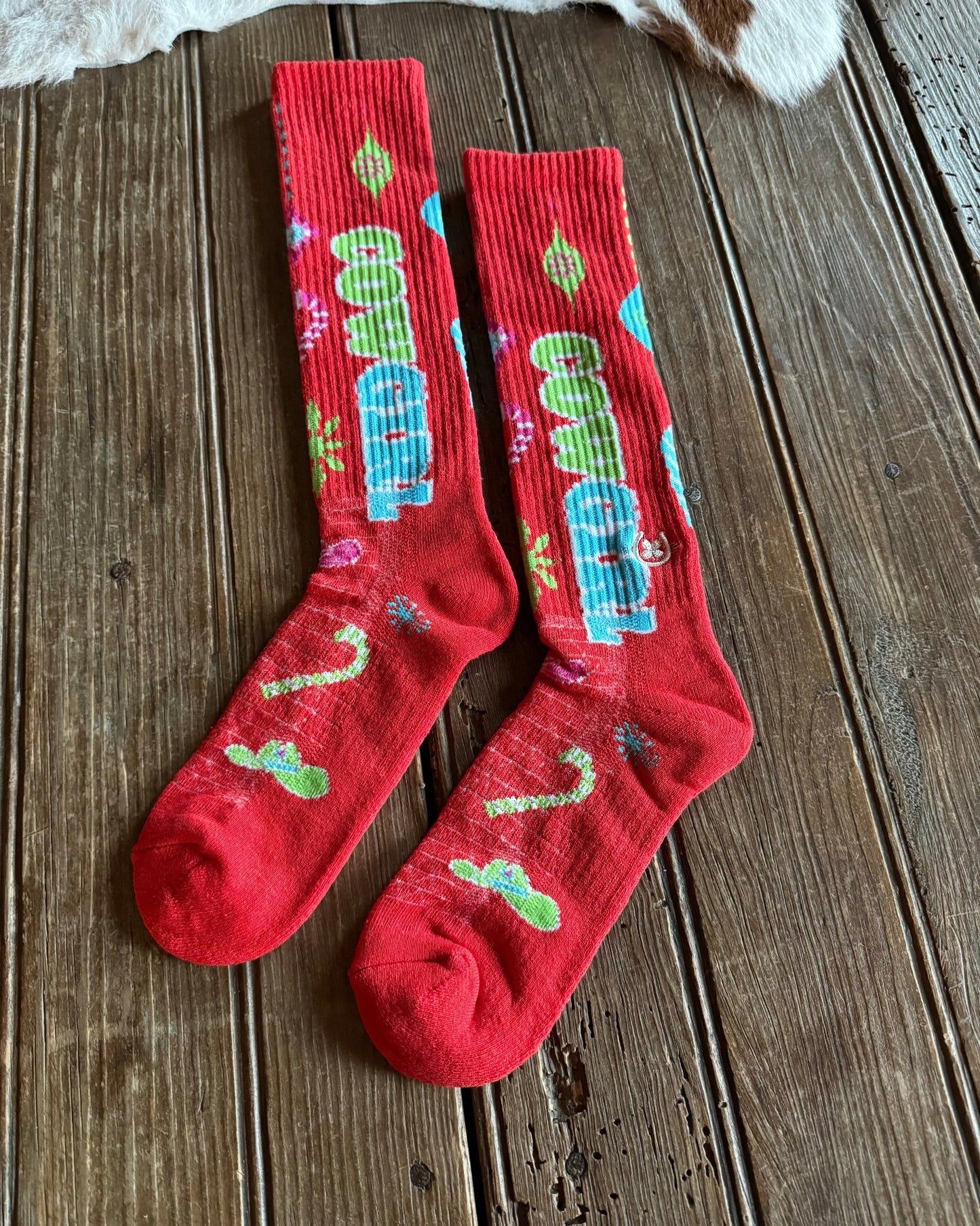 Cowgirl Christmas Performance Crew Socks