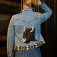 Bison Beaded Denim Jacket