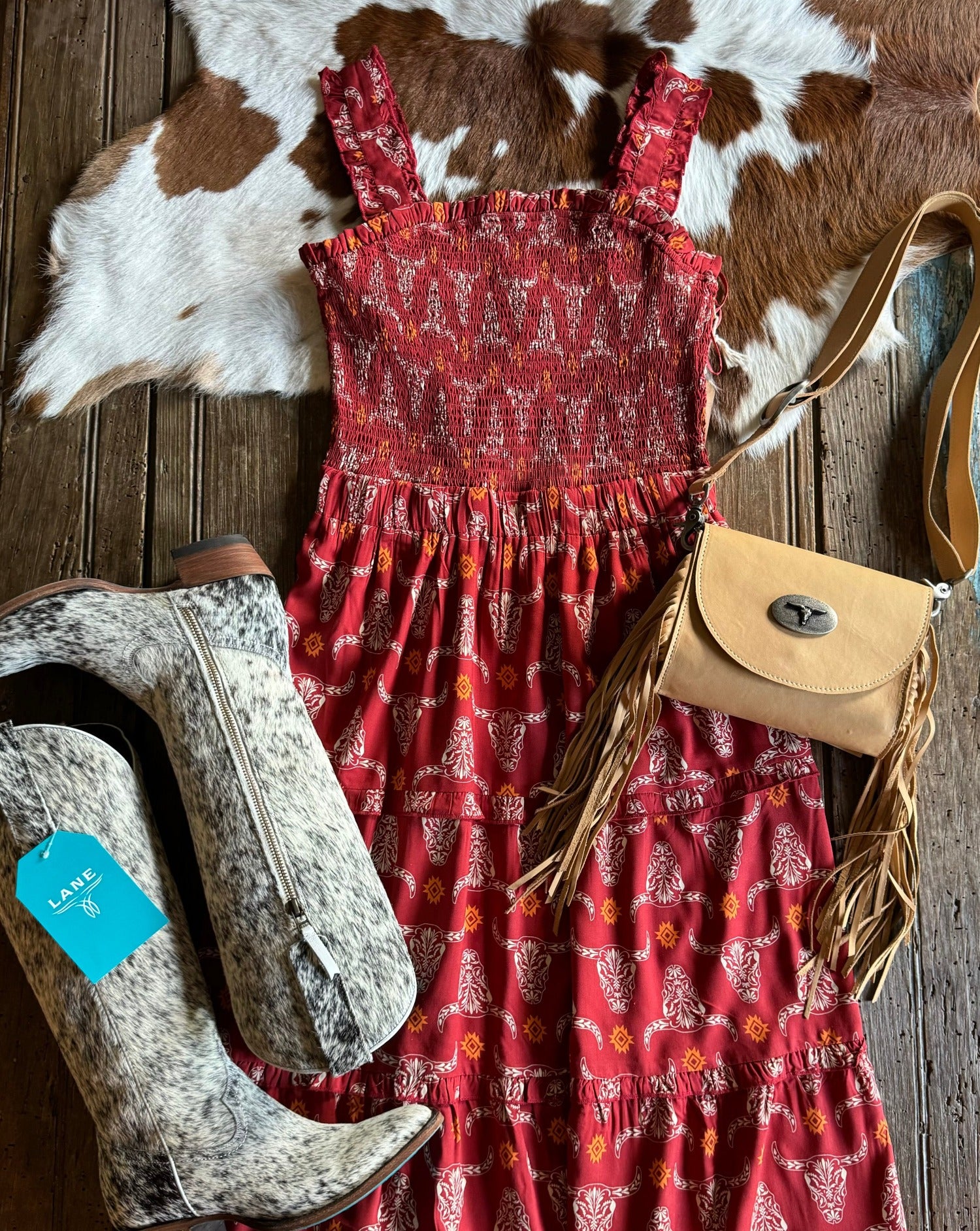 flat lay of Wauna Dress