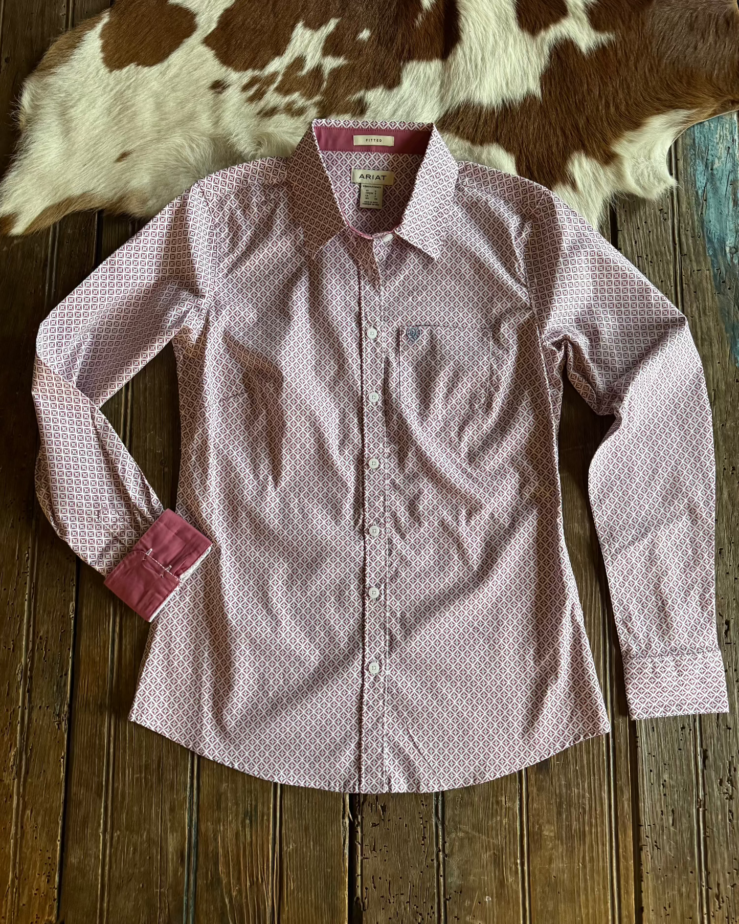 Kirby Long Sleeved Shirt (Finleigh Geo Print)