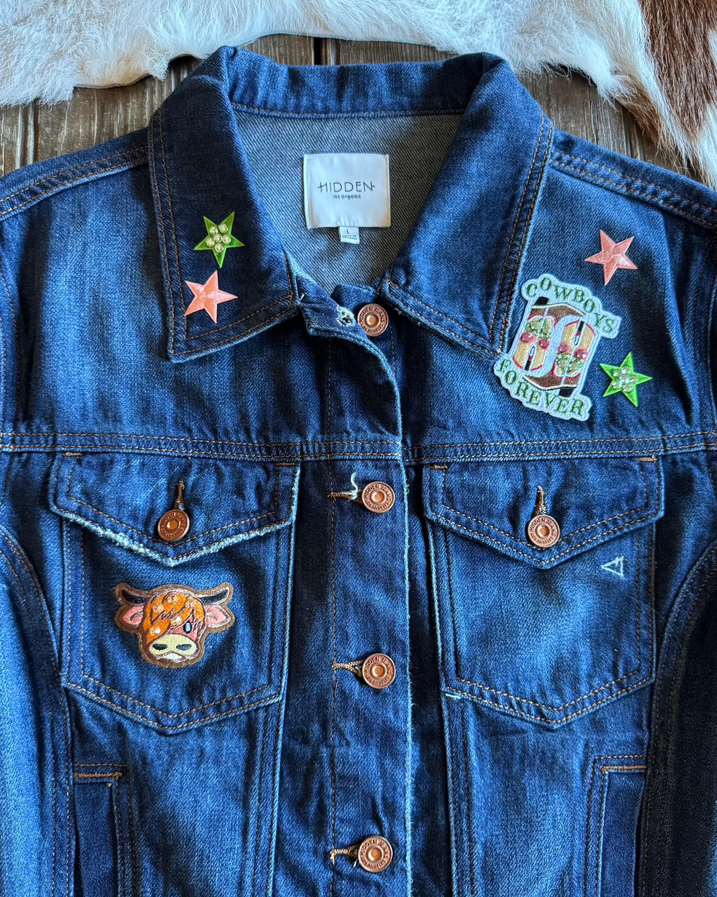 Maricopa Denim Patch Jacket L