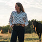 Ride Em Cowgirl Blouse on model