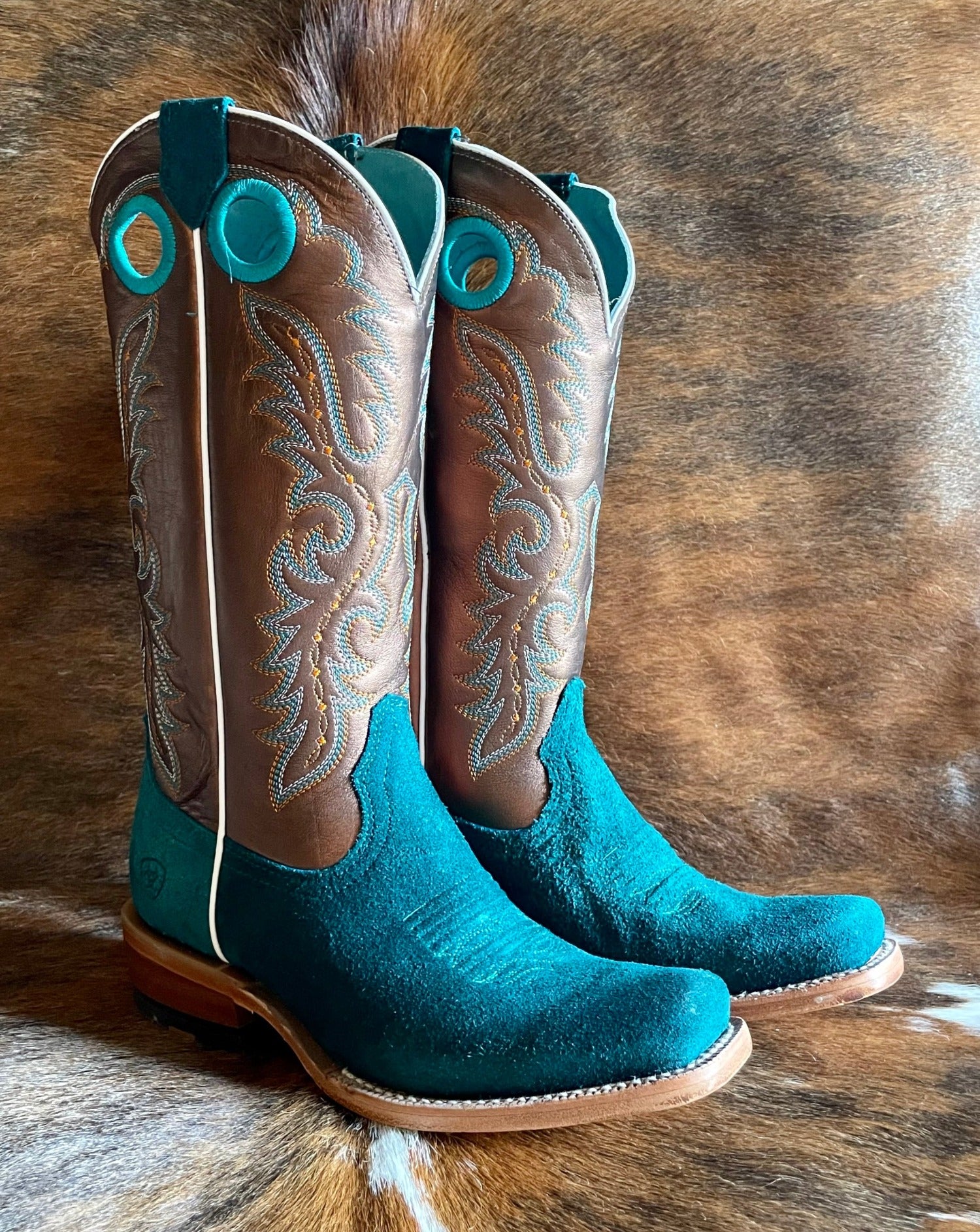 Mens turquoise cowboy boots sale