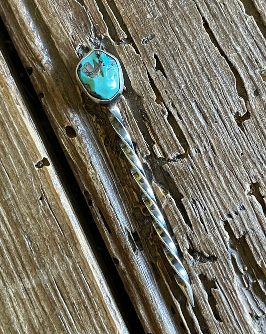 Sterling Silver Toothpick (Morenci Turquoise)
