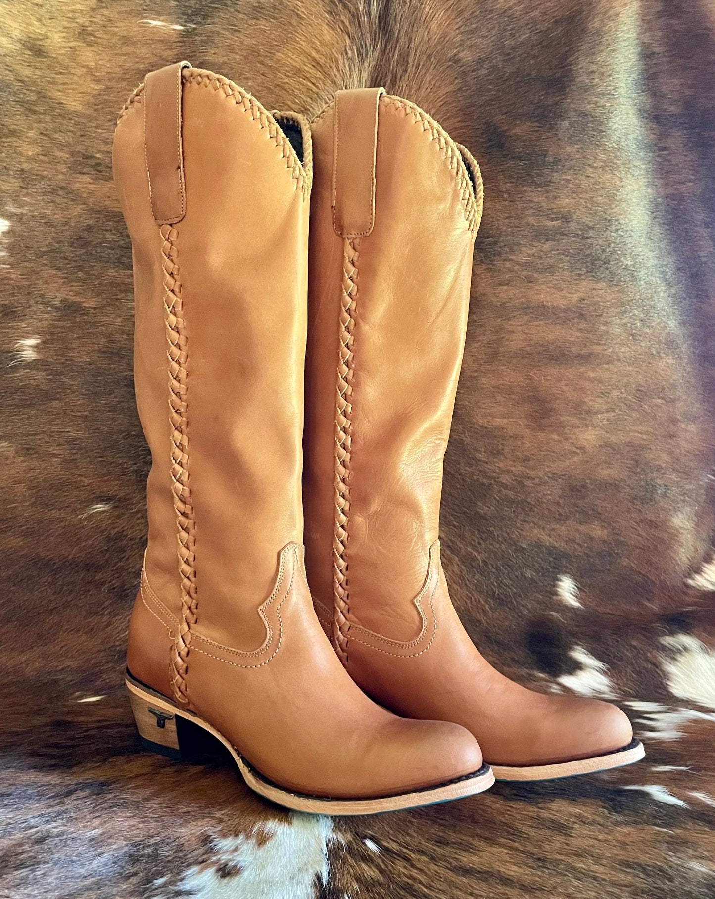 Plain Jane Tall Boots (Saddle)
