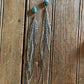Gaia Turquoise and Feather Earrings