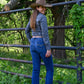Sarah High Rise Slim Boot Cut Jeans