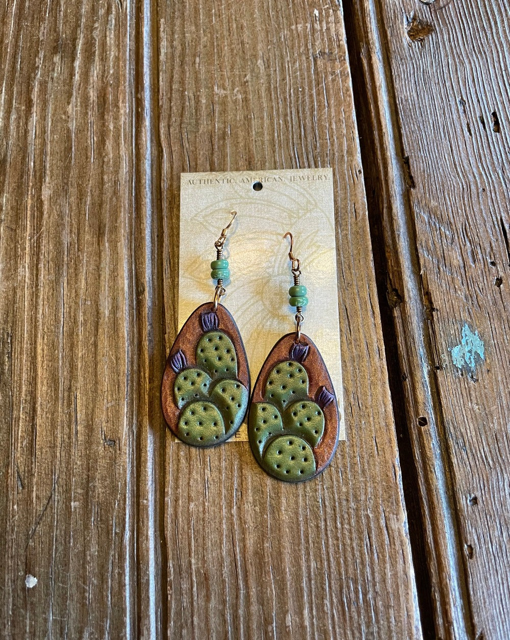 Prickly Pear Teardrop Earrings