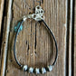 Navajo Pearl and Leather Bracelet