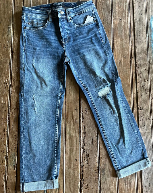Peoria Boyfriend Rolled Cuff Jeans - SALE
