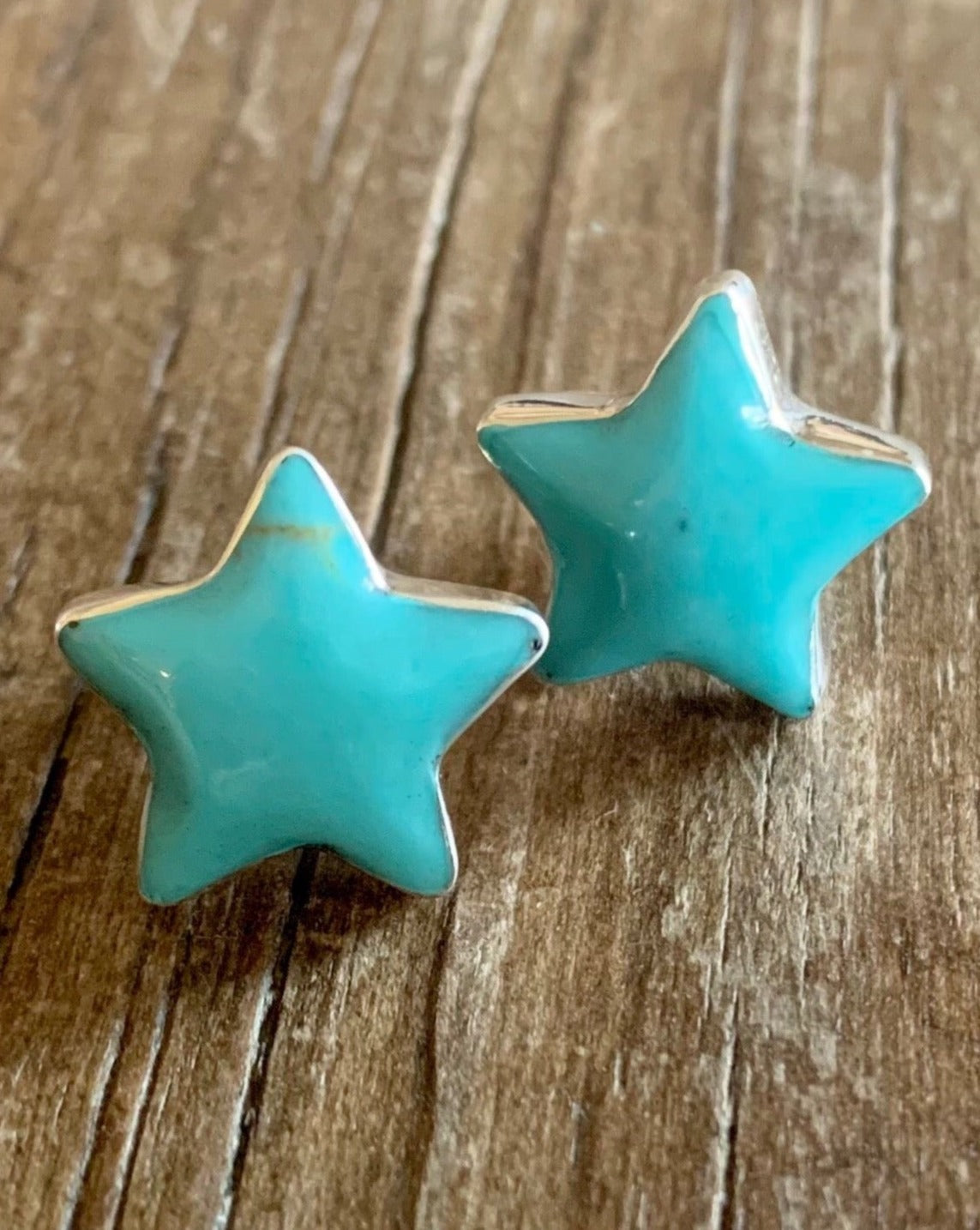 Turquoise Star Studs