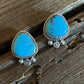 Egyptian Turquoise Stud Earrings