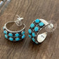 Tira Two Row Turquoise Earrings