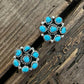 Kingman Turquoise Cluster Earrings
